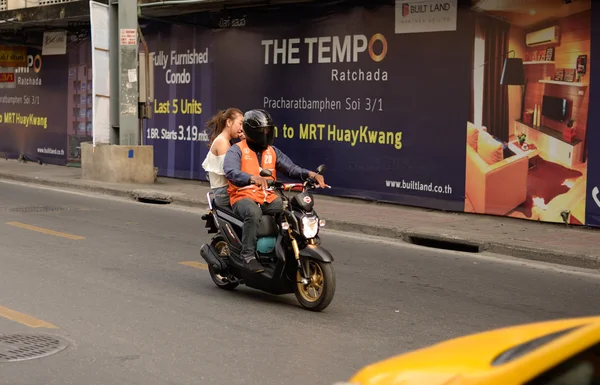 Motorcycle taxi, Bangkok, Thailand