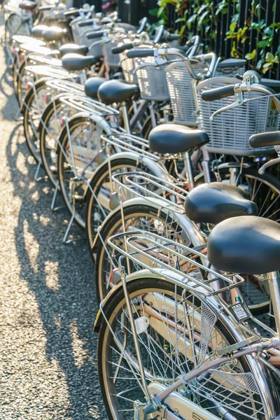 Street bicycles parking