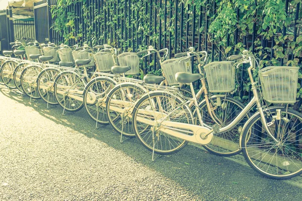 Street bicycles parking