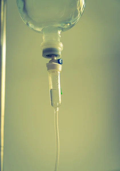 Infusion bottle with IV solution