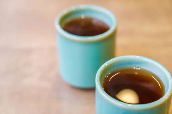 Cups of Japanese tea