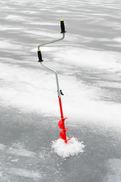 Ice fishing of winter
