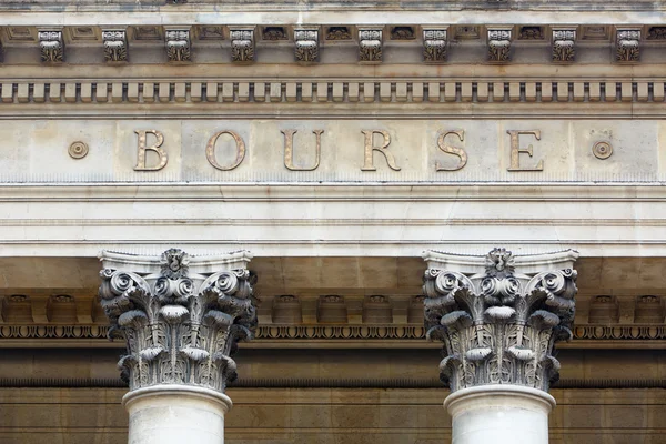 Stock exchange building in Paris, France