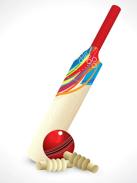 Abstract detailed cricket bat