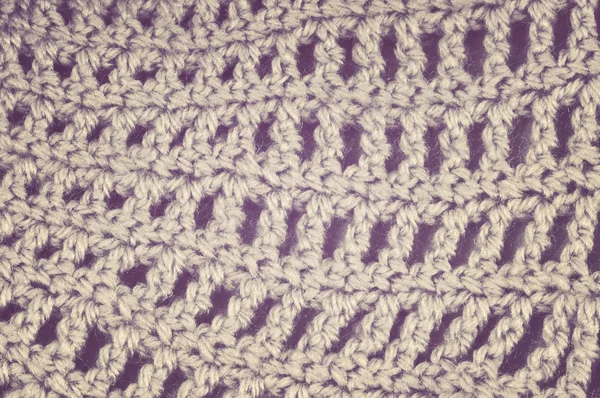 Crocheted fabric retro.