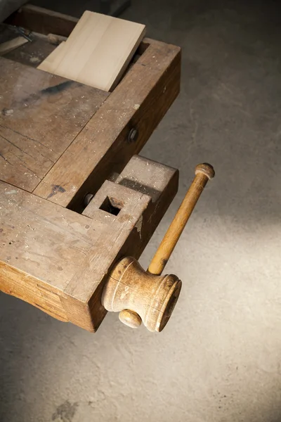 Old carpenter\'s wood clamp