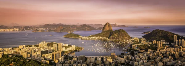 Panorama of Botafogo Bay in Rio de Janeiro, Brazil