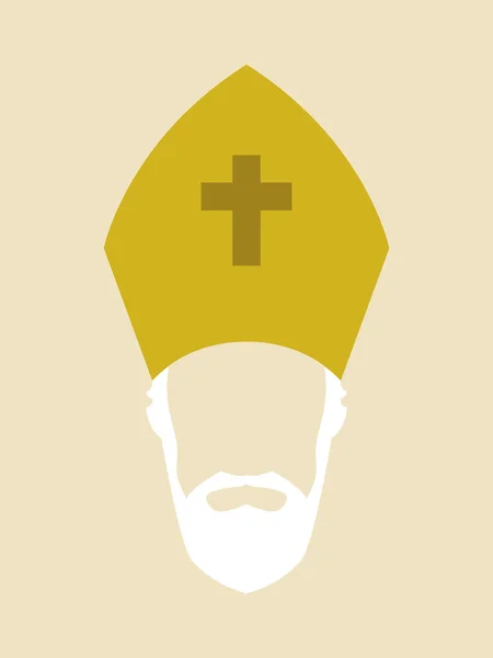 Simple graphic of a Roman Catholic Archbishop