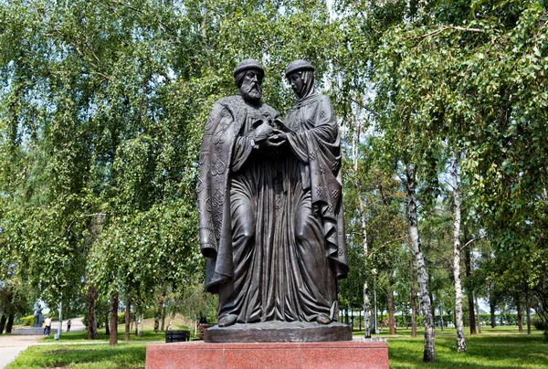 Monument to Peter and Fevronia Murom in Irkutsk