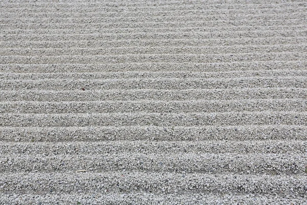 Japanese ZEN garden with stone in sand , Kyoto Japan