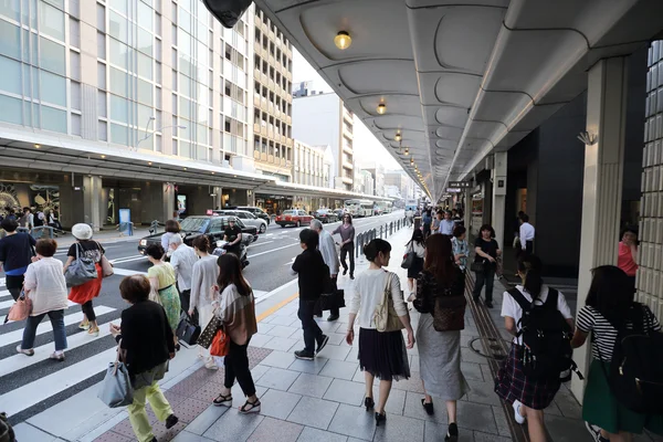 Gion , KYOTO , JAPAN - May 2016: Modern street scene with people