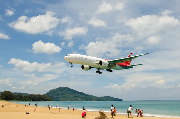 Nordwind airlines airplane landing at Phuket International airpo