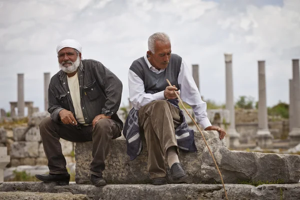 Two Turkish Men in the Ruins of Perga