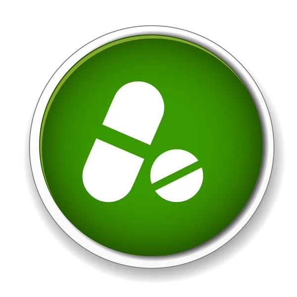 Pills, medicine icon, button