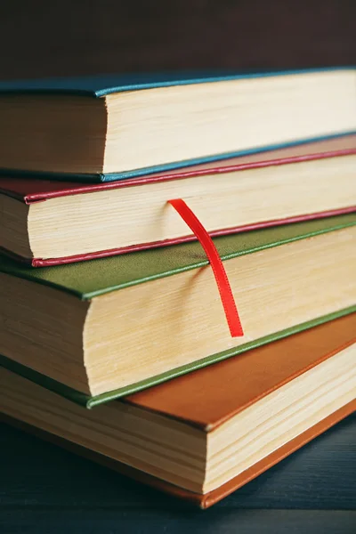 Pile of books, close-up