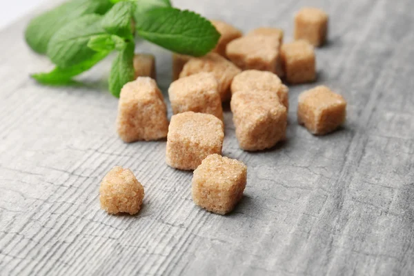 Pile of brown sugar cubes