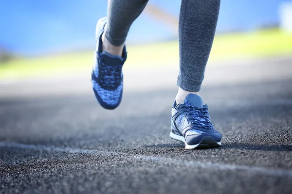 Legs in running movement
