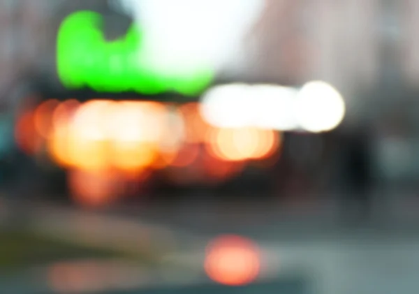 Image of blurred evening street background