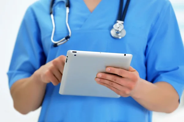 Modern Doctor with tablet