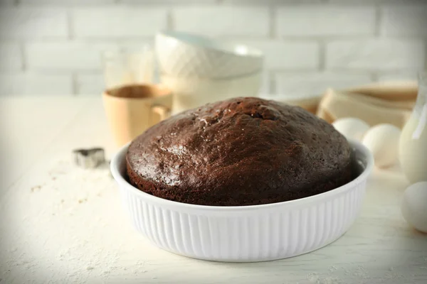 Cooked chocolate pie