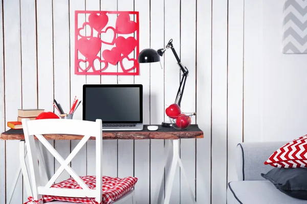 Stylish workplace at home