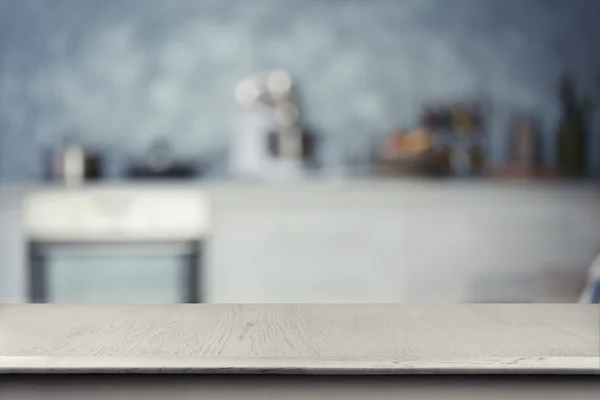 Empty wooden table