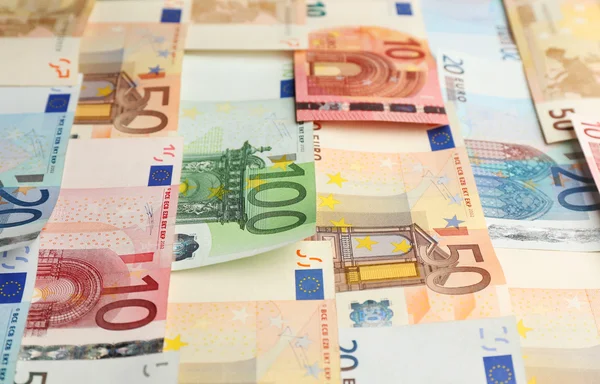 Background of Euro banknotes