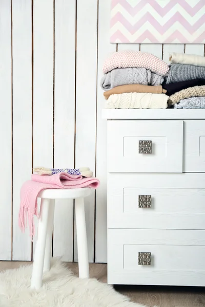 Commode in light interior