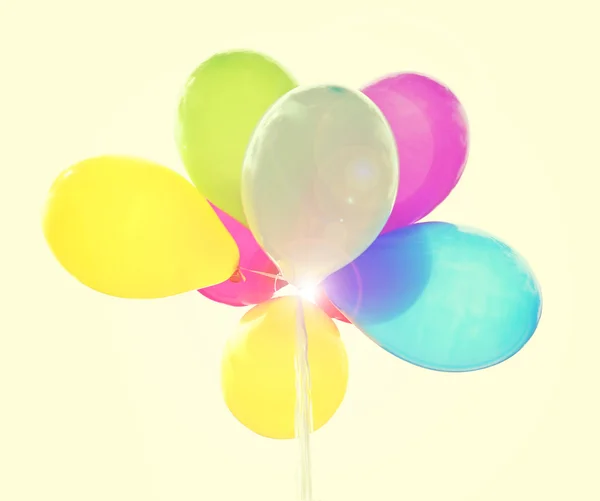 Colorful balloons Retro style