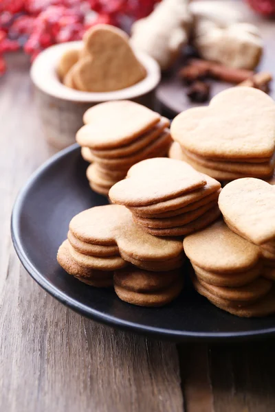 Heart shaped biscuits