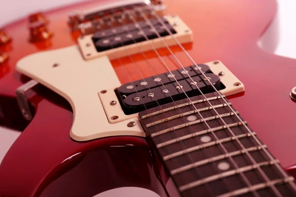 Electric guitar close up