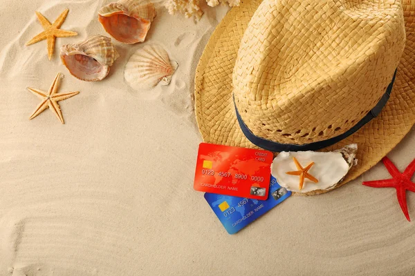 Pay cash on holiday, concept