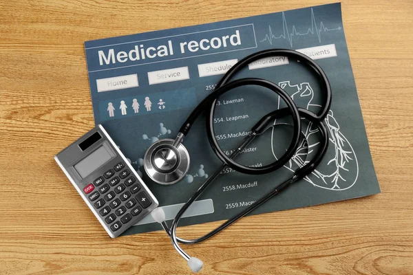 Medical concept. Medical record