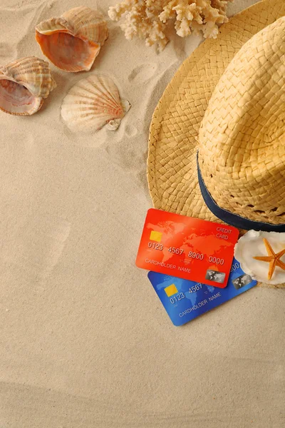 Pay cash on holiday, concept