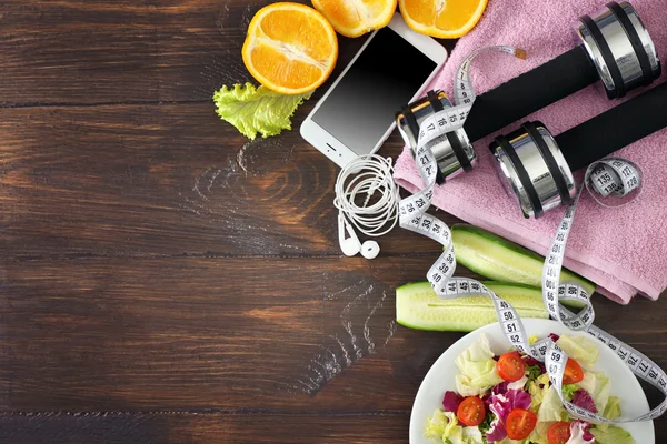Sport equipment and healthy food