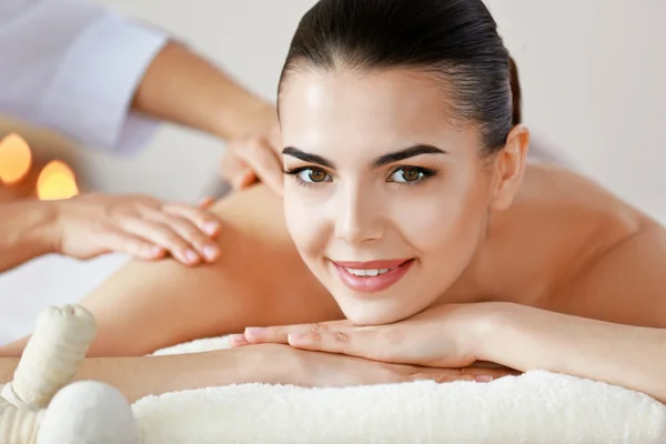 Young woman having spa procedures