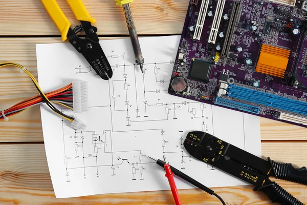 Electrical drawing with tools