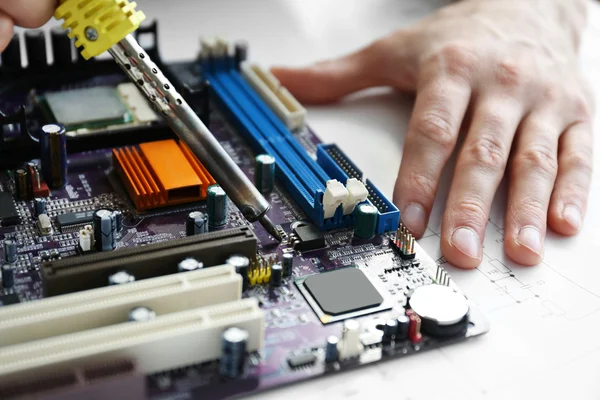 Man repair computer