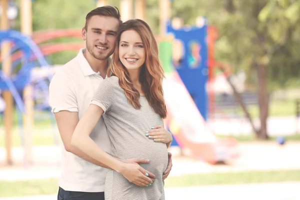 Happy family expecting baby