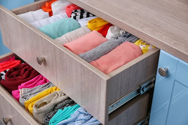 Neatly folded clothes