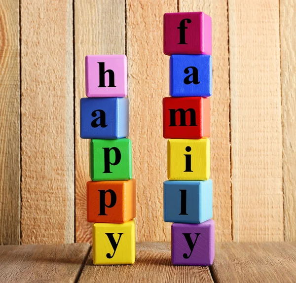 Colourful words HAPPY FAMILY