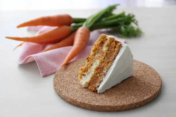 Slice of carrot cake