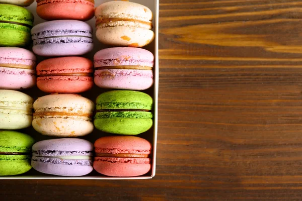 Different colorful macaroons