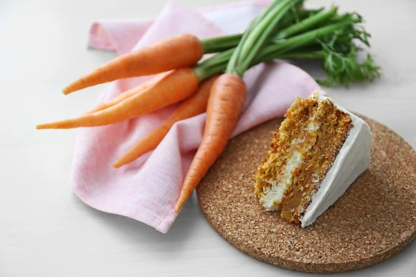 Tasty slice of carrot cake