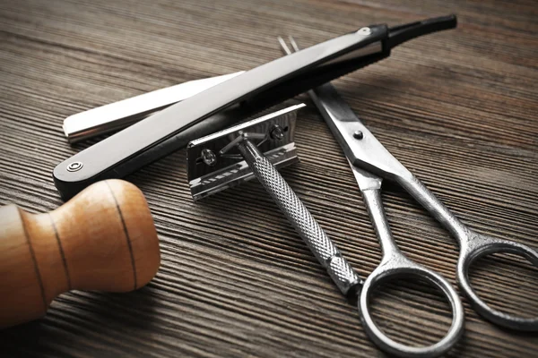 Vintage tools of barber shop