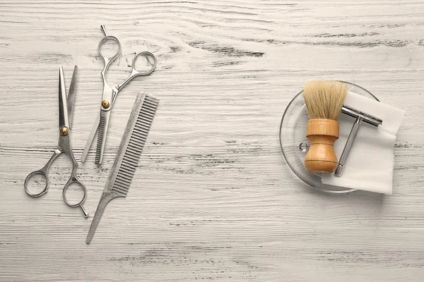 Vintage tools of barber shop