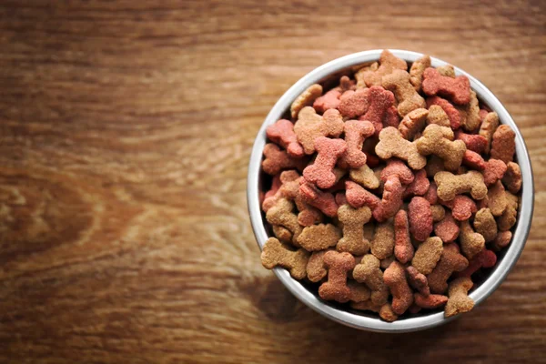 Dog food in bowl