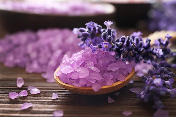 Purple sea salt with lavender