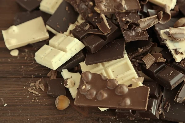 Chopped chocolate bars