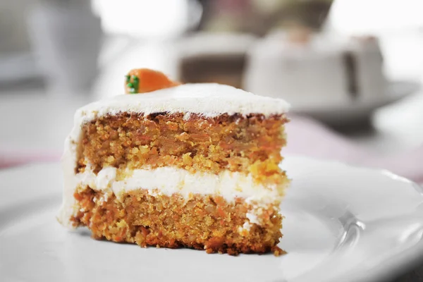 Tasty slice of carrot cake